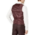 thumbnail image 4 of Adam Baker Mens V0177 Slim Fit 3-Piece Suit Set - Burgundy - 42L, 4 of 7