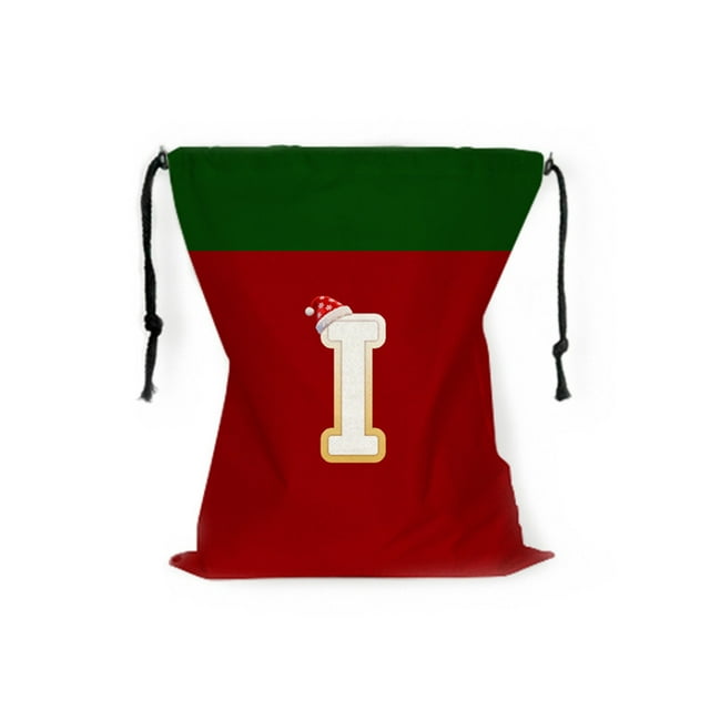 Bolsa de Almacenamiento Del Árbol de Navidad Bolsa de Regalo de Navidad de 26 Cartas 12.2x14.96In Rojo Poliéster con Cordón Bolsas de Regalo de Navidad