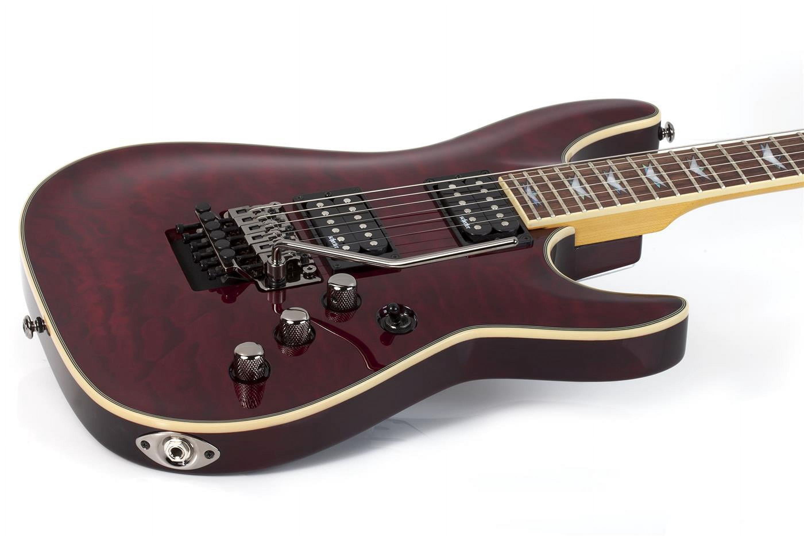 Schecter Omen Extreme-6 Series Electric Guitar w/Quilted Maple Top - Black Cherry