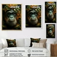 thumbnail image 4 of Designart "Sunlit Jungle With Orangutans I" Orangutan Canvas Prints, 4 of 7