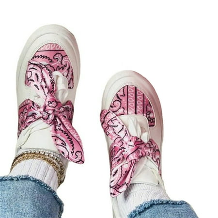 

Women\ s PU Shoes with Bowknot Slip on Flat Walking Shoes with Rubber Sole Anti Slip