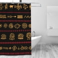 thumbnail image 3 of DouZhe Boho Ethnic Tribal Elements Pattern Shower Curtain, Waterproof Bath Curtains for Bathroom Decorations, 72 x 72 inches, 3 of 7