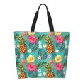 thumbnail image 1 of Disketp Pineapple Bolsa Tote Estampada para Mujer, Bolso de Hombro y de Mano para Compras y Viajes, 1 of 8