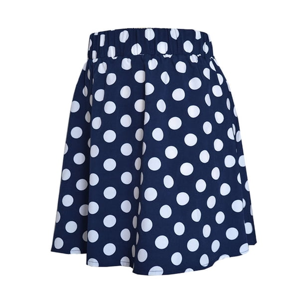 Falda informal de moda de cintura alta con punto ondulado de verano para mujer Wmkox8yi FGJ701