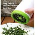 thumbnail image 2 of Manual Herb Grinder & Spice Mill, Stainless Steel Parsley Shredder & Vegetable Chopper, Handheld Herb Grinder for Fresh Cilantro, Mint, Basil and Garlic, Dishwasher Safe Kitchen Gadget, 2 of 9