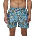 thumbnail image 3 of QPNGRP Men's beach trunks fast dry swim trunks swimsuit 7 inch UPF 50+ Beachwear Boardshorts with Mesh Lining and Pockets 32, 3 of 5