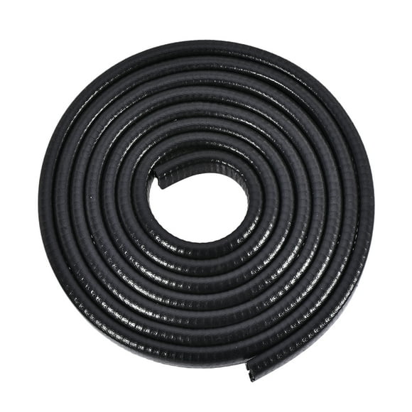 Uxcell se adapta a bordes de 3/32"-7/32" recubrimiento de borde de 10 pies / 3 metros con hoja de hierro plástico negro