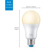 Wiz Smart Wi-Fi Connected LED 60-Watt A19 General Purpose Light Bulb, Frosted Soft White, Dimmable, E26 Medium Base (1-Pack)