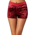 thumbnail image 1 of Women Sequins Shorts Polyester Spandex Shiny for Casual and Party, 1 of 4