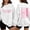 White #013, variant on Senior 2027 Sweatshirt Hoodie Class Of 2027 Shirt Pink Coquette Bow Graduation Shirts For Women S