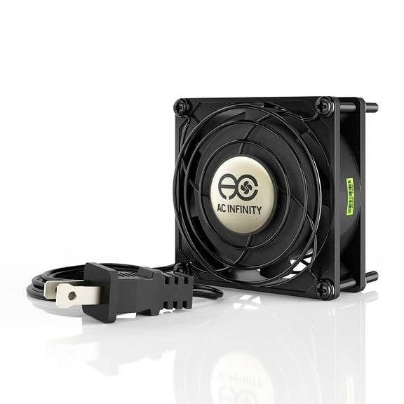 AC Infinity AXIAL 8025, Muffin Fan, 120V AC 80mm x 25mm High Speed, for DIY Cooling Ventilation Exhaust Projects
