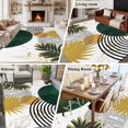 thumbnail image 5 of Rectangle Area Rugs 6 x 9 Ft, Green Yellow Boho Non-Slip Residential Carpet, Modern Abstract Geometric Indoor Crawling Mats Runner Rugs for Living Room/Dining Room/Bedroom, 5 of 8
