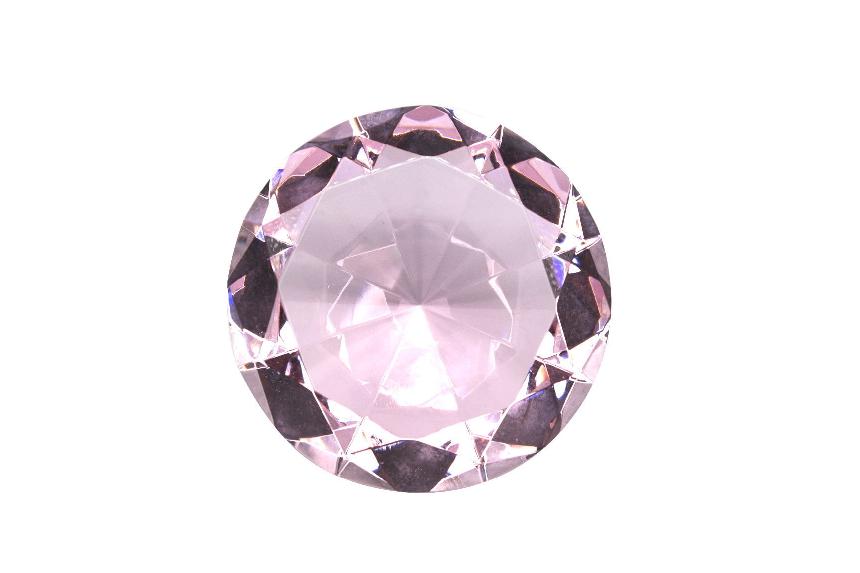 Tripact Diamond Shaped Jewel Crystal 80 mm Diameter Paperweight 