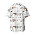 thumbnail image 6 of PAYOHTO Cute Dogs Bones Kids Mens Hawaiian Casual Short-sleeved Shirt Tropical Summer Beach Button Down Shirts, 6 of 7