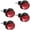 Red, variant on MOMOJIA Office Computer Chair Wheel 360 Degree Swivels Rollers Heavy Duty Swivels Castor