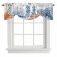 thumbnail image 2 of Sea Corals Seahorse Tie Up Valances Curtain, Adjustable Kitchen Summer Beach Sea Stars Valances for Windows Decor, Rod Pocket Short Curtains Set for Bedroom/Bathroom, 42"x18", 2 of 9
