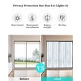 thumbnail image 4 of Window Privacy Film Blue Stained Glass Window Film Decorative Sun Block Window Cover Abstract Art Gradient Minimalist Modern Texture Window Clings Static Adhesive Sticker for Bathroom 19.6"x39.3", 4 of 7