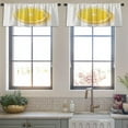 thumbnail image 4 of LALILO Kitchen Curtain Valance Watercolor Triangle Bright Rod Pocket Window Curtain 52"x 18" Set of 2, 4 of 7