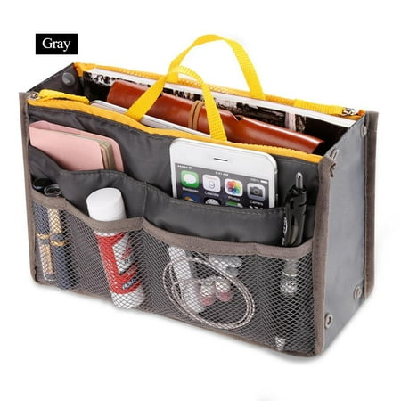 Handbag Organizer - Women Pocket Large Travel Insert Handbag Tote Organizer Tidy Bag Purse Pouch YASTE