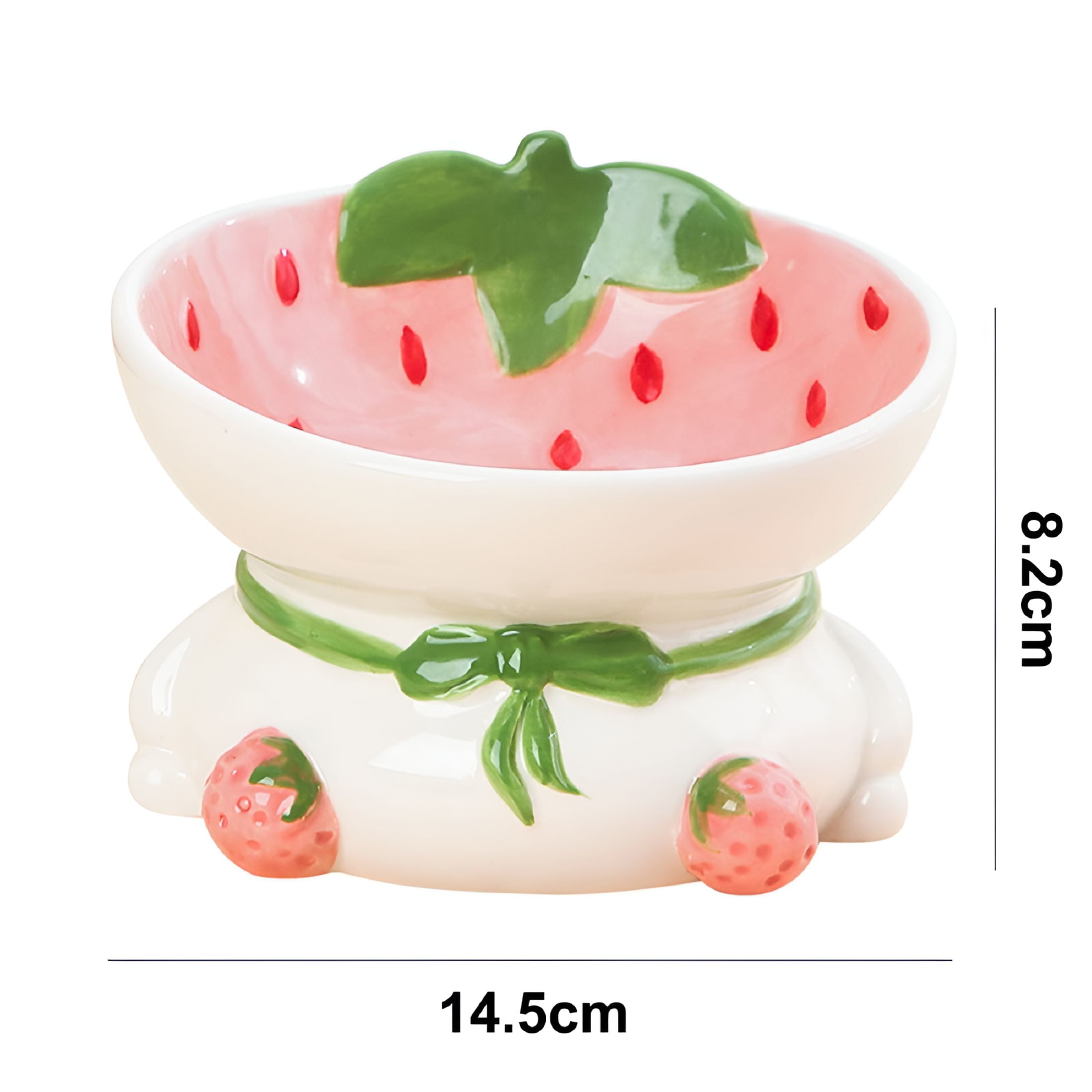 ACDANC 2026 New Ceramic Raised Cat Bowls Elevated Tilted Cat Food and Water Bowl Pet Feeder Dish for Cats and Dogs for Home,Kitchen,Pet Store,Travel