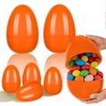 thumbnail image 1 of Huevos de Pascua de plástico grandes de 11,8 pulgadas con parte superior abierta para rellenar cestas, juguetes de búsqueda de huevos, regalos de fiesta y decoraciones navideñas, 1 of 6