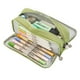 thumbnail image 1 of Estuche grande para lápices con 3 compartimentos, bolsa para lápices de gran capacidad, bolsa para guardar bolígrafos, 1 of 5