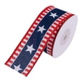thumbnail image 2 of Red White and Blue Decorations Patriotic Wired Ribbon 5 Yards Total Red White Stripe & Plaid Ribbon for 4Th of July Decor Independence Day Memorial Day & America Anniversary Crafts, 2 of 9