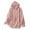Pink, variant on Diufon Womens Cotton Linen Shirts Solid Color Drawstring Hoodies Button Long Sleeve Tops