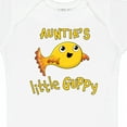 thumbnail image 4 of Inktastic Auntie's Little Guppy Cute Yellow Fish Boys or Girls Baby Bodysuit, 4 of 5