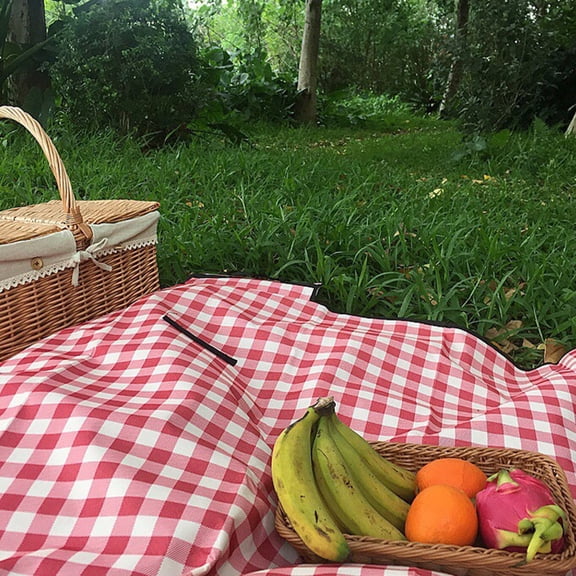 LOLIPPYY Picnic Mat Picnic Blanket Red 1Set