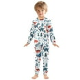 thumbnail image 3 of joogoo Funny Cartoon Dinosaurs 2 Piece Long Sleeve Tee and Pants Cotton Pajama Set 4T, 3 of 7