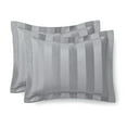 Mainstays 5Piece Grey Damask Stripe Comforter Set, Full/Queen