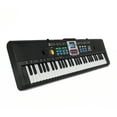 thumbnail image 3 of Teclado electrónico infantil de 61 teclas con micrófono - Piano digital portátil en color negro MQ-6185 - Ideal para principiantes - Incluye cable USB

(Nota: Este título en español de México tiene, 3 of 6