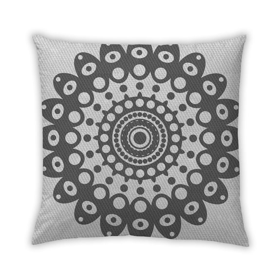 Ahgly Company Outdoor Square Contemporary Throw Pillow, 18 inch by 18 inch