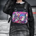 thumbnail image 2 of Bolsa Hip Hop Pecho Rig Ligero Oxford Rectángulo para Hombres Mujeres (Multicolor) Likrtyny Para Estrenar, 2 of 9