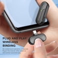 thumbnail image 5 of 1-to-2 Wireless Lavalier Microphone, Auto Noise Cancellation Clip-on Mic for Outdoor Live Stream Audio Recording, Dual Transmitter Wireless Mic for iPhone Android Camera Interview Vlog, 5 of 8