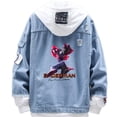 thumbnail image 1 of Chaqueta vaquera de estilo casual negra a la moda de Spider-Man - WANGTIN, 1 of 6