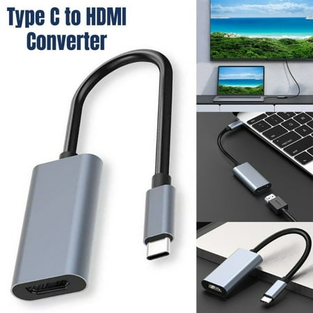 4K USB-C to HD Adapter Type-C Converter 30Hz HDTV Cable for Phone Laptop TV