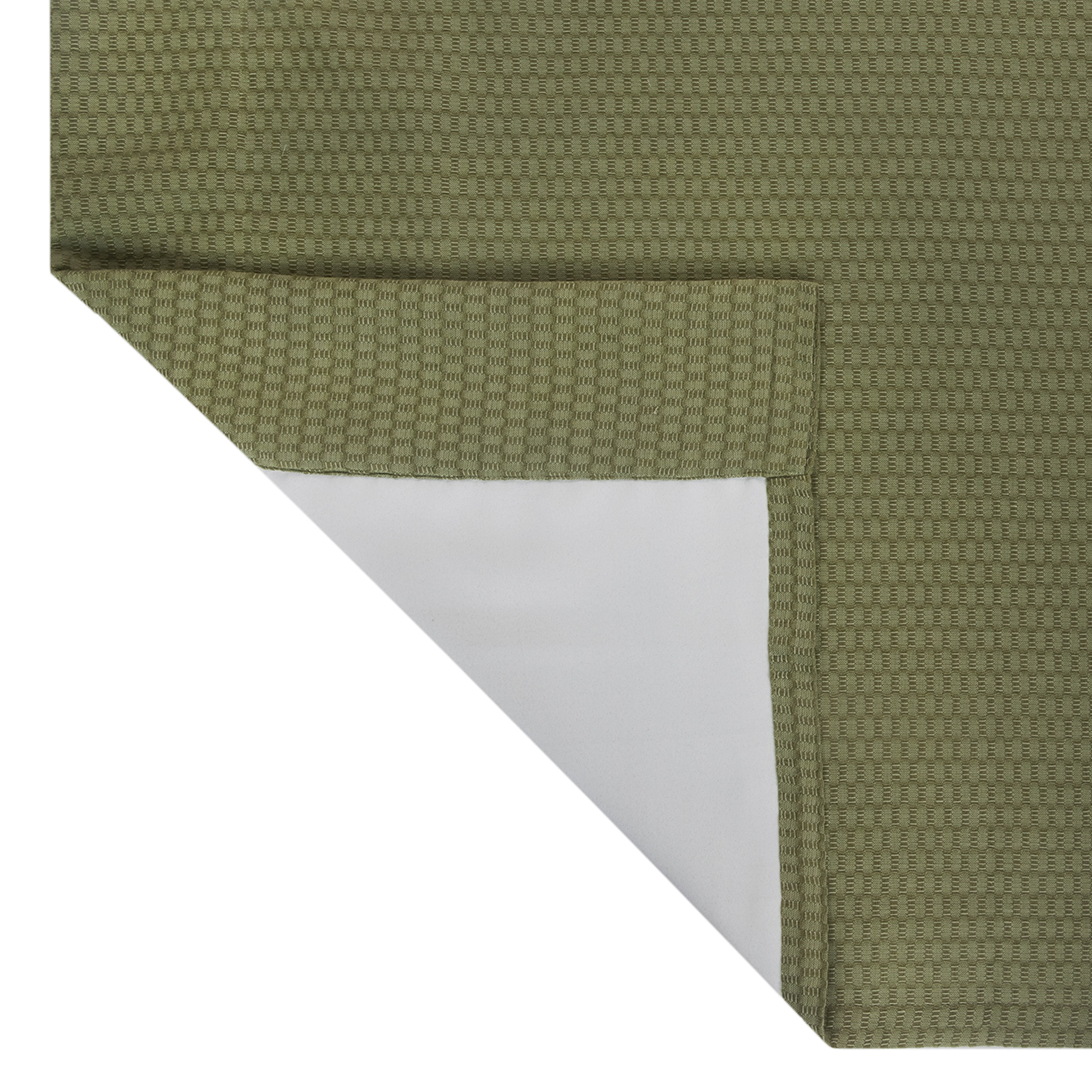 Better Homes & Gardens Micro Geo Blackout Woven Ladder Single Curtain Panel, 1-Piece, Dark Cilantro, 50" W x 95" L