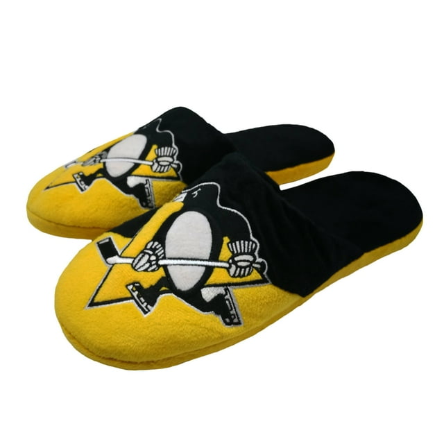 Forever Collectibles Pittsburgh Penguins NHL Giant Logo Slippers - Large
