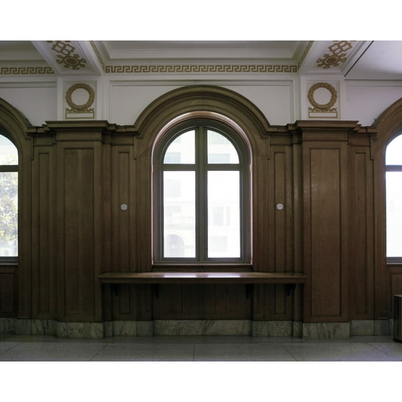 Print: Lobby Arched Windows, U.S. Custom House, Houston, Texas, 2008