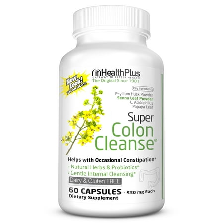 Health Plus Super Colon Cleanse, 60 Capsules, 30