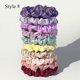 thumbnail image 5 of 6/10Pcs/Pack Satin Scrunchies Girls Elastic Hair Bands Ponytail Holder Hair Ties Rubber Bands Solid Dot Hair Bands For Children, 5 of 5