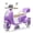 Purple, variant on HappyToysWorld 12V Kids Electric Motorcycle with Flip-Up Adult Seat, Dual Motor 3-Wheel Ride On Car for 2, Oversized Trunk & Storage Hooks, Bluetooth Music, LED Lights, Safe for Ages 3+
