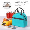 thumbnail image 6 of Goofa Aqua Pattern Lunch Bag ,Insulated Lunch Box, Small Leakproof Cooler Food Lunch Containers Reusable High Capacity Lunch Tote Bags, 6 of 8