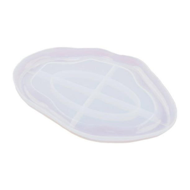 Moldes de silicona para posavasos con forma de nube irregular. Molde para bandeja, plato, taza y mantel individual. Oval