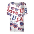 thumbnail image 3 of idosla 250 Anniversary USA Tshirt Women USA 250th Anniversary Patriotic American Tops 1776-2026 (White, XL), 3 of 3