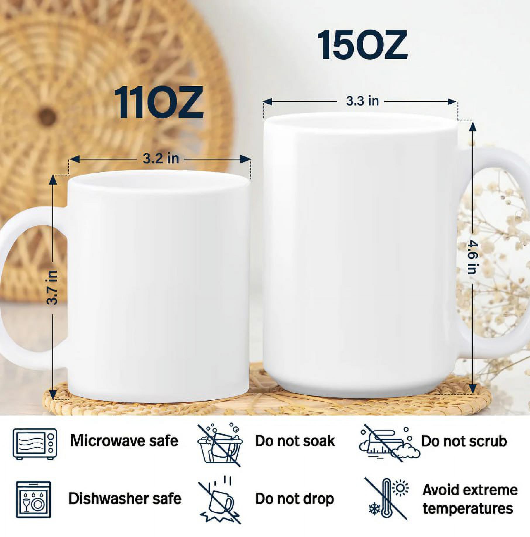 11 oz Coffee Beans and Espresso Ceramic Coffee Mug
