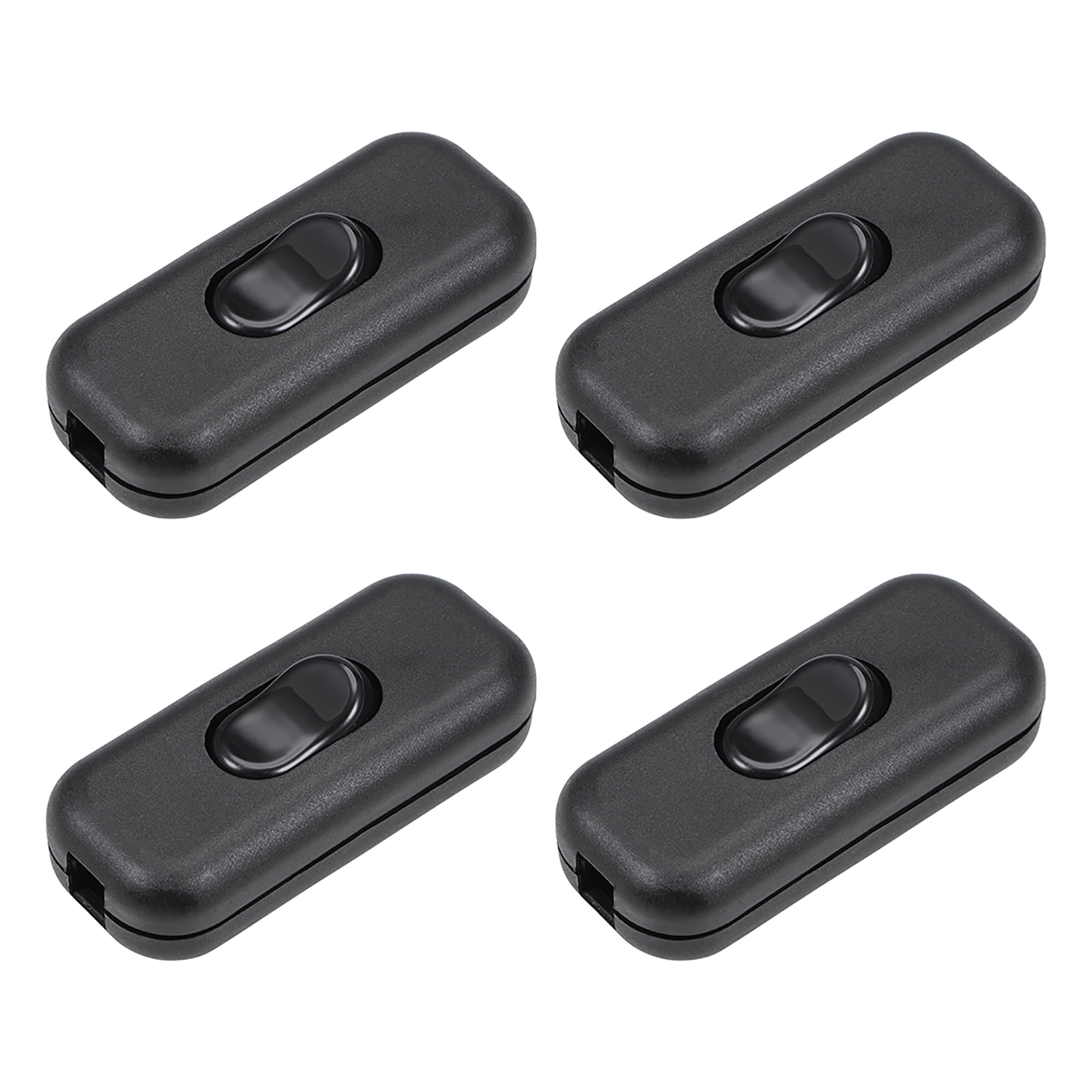 Black Inline On/Off For Bedroom 5 Pack Cord Switch Appliance Switch 