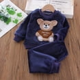 thumbnail image 1 of Pijamas de invierno para niños Primavera y otoño Inicio Traje de dos piezas de manga larga para niños pequeños Otoño e Invierno, 1 of 5